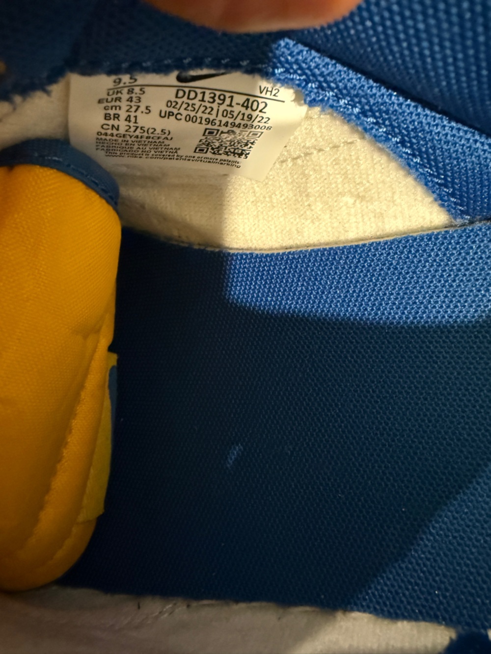 Nike Dunk Low UCLA Size 9.5 DD1391-402 NEW With Replacement Box - Picture 10 of 11